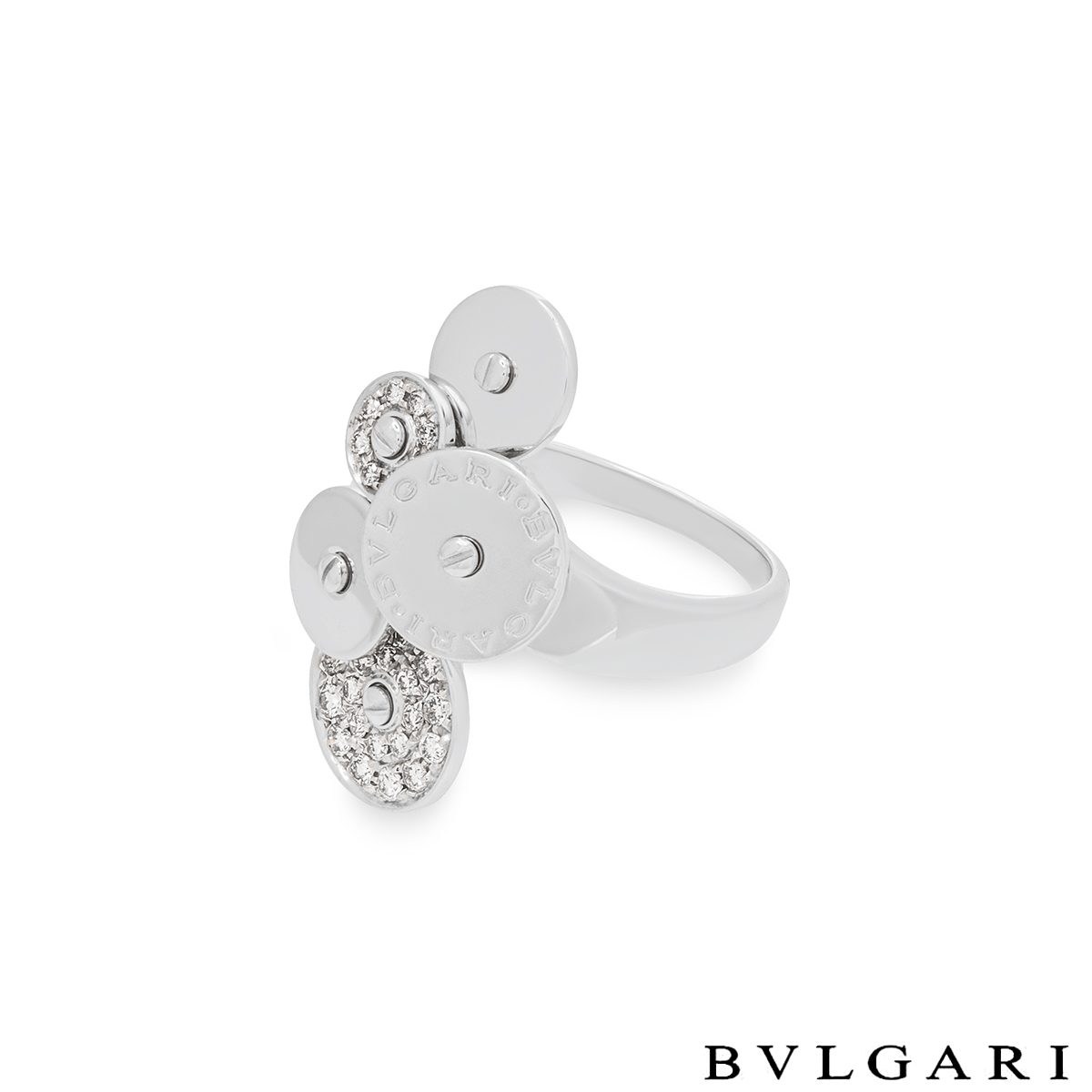 Bvlgari White Gold Diamond Cicladi Ring